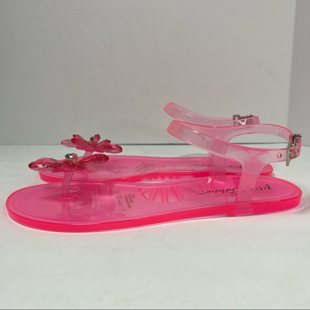 Betsey Johnson Sarai Jelly Daisy Sandals Pink Womens 9 - Picture 3 of 8